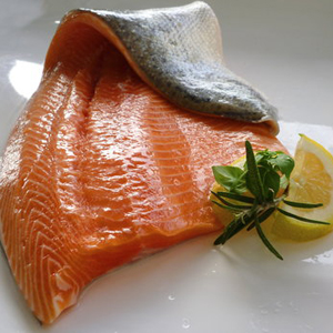 Zalmforel met huid losse filet